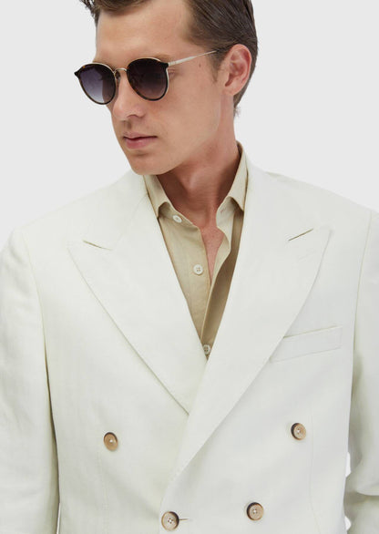Ekru Zero Slim-Fit Blend Jacke