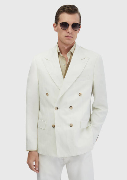 Ekru Zero Slim-Fit Blend Jacke