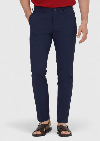 Marineblaue Jogginghose mit Webmuster