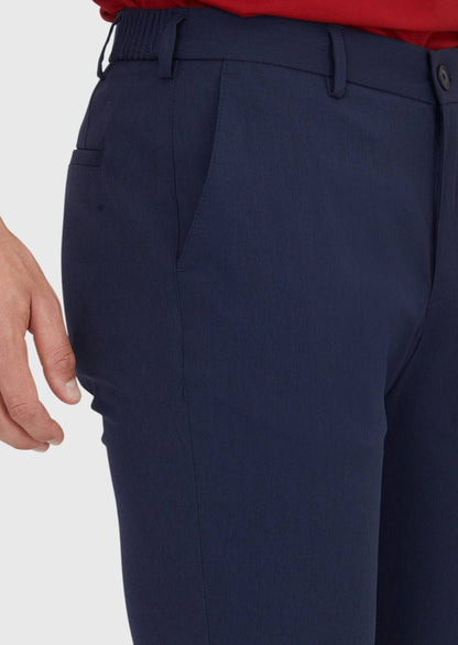 Marineblaue Jogginghose mit Webmuster