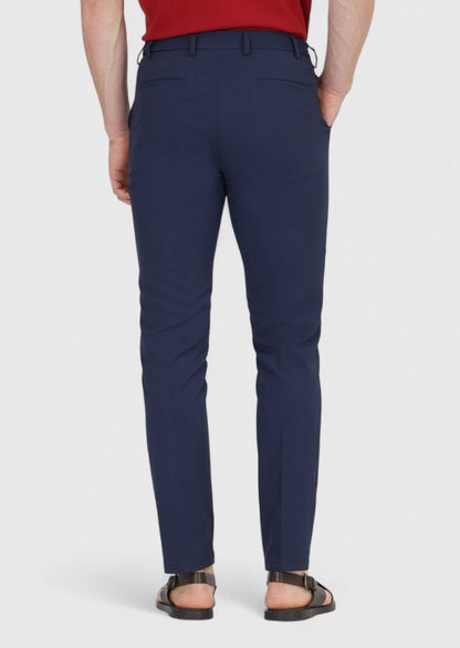 Marineblaue Jogginghose mit Webmuster