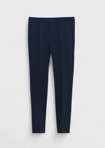 Marineblaue Jogginghose mit Webmuster