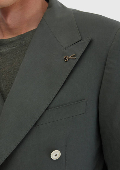 Slim Fit Haki Jacke