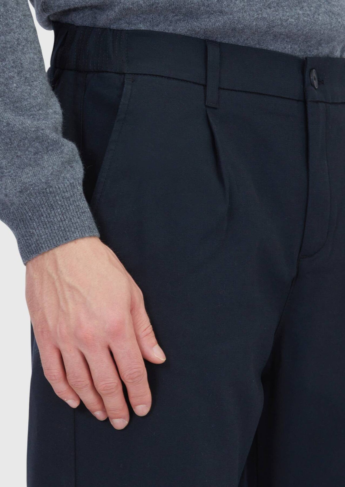 Schwarze Jogginghose aus Baumwollmischgewebe