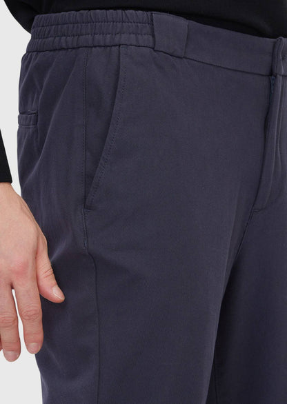 Jogginghose aus Baumwollmischgewebe mit Hartkohle-Webart