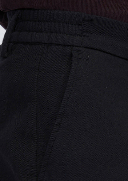 Schwarze Jogginghose aus Baumwollmischgewebe