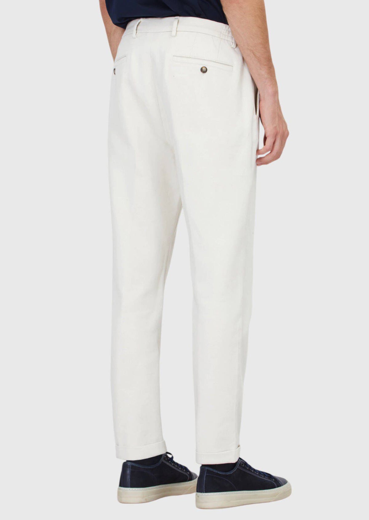 Beige Jogginghose aus Baumwollmischgewebe