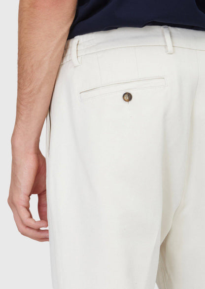 Beige Jogginghose aus Baumwollmischgewebe