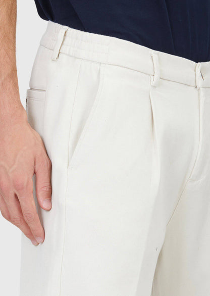 Beige Jogginghose aus Baumwollmischgewebe