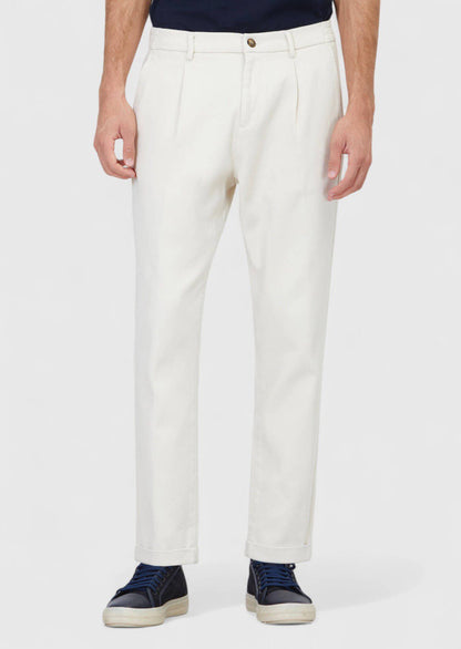Beige Jogginghose aus Baumwollmischgewebe