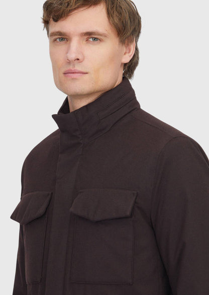 Burgunderfarbener Blazer in regulärer Passform