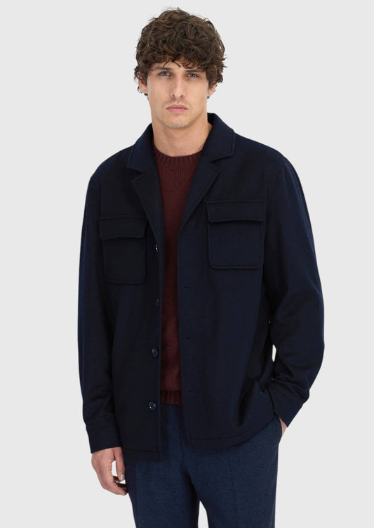 Marineblaues Overshirt