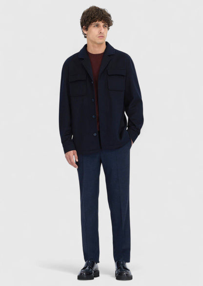 Marineblaues Overshirt