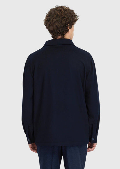 Marineblaues Overshirt