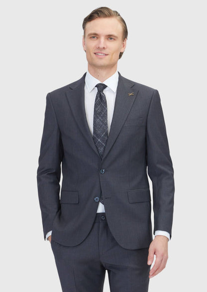 Anzug aus Wollmischung, Modell Hard Coal Micro Modern Fit