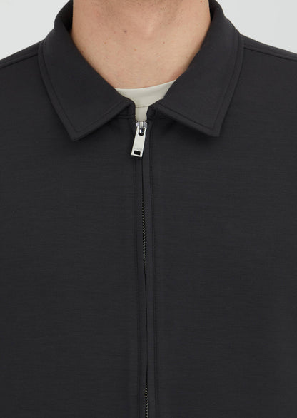 Polo-Neck-Sweatshirt mit Hartkohle-Motiv