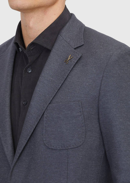 Jacke aus Wollmischgewebe in der Farbe „Hartkohle“