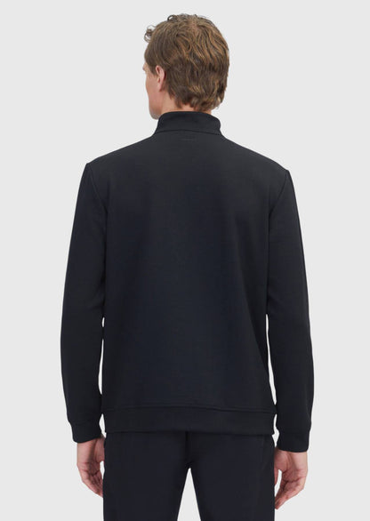 Schwarzes, schlichtes Rollkragen-Sweatshirt