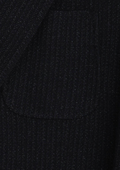 Marineblaues Hemd Schulter Slim Fit Wolljacke