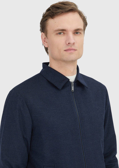 Marineblaue Hemdjacke
