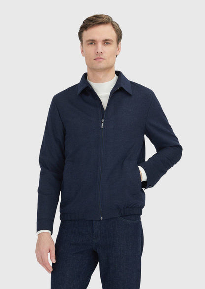 Marineblaue Hemdjacke