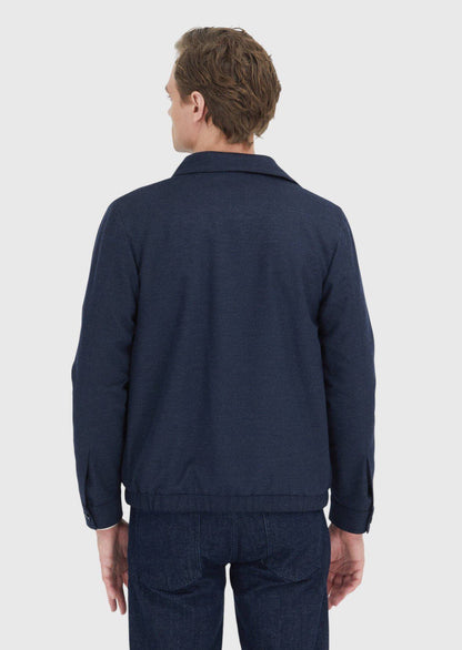 Marineblaue Hemdjacke