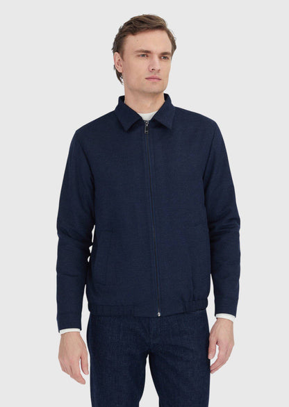 Marineblaue Hemdjacke