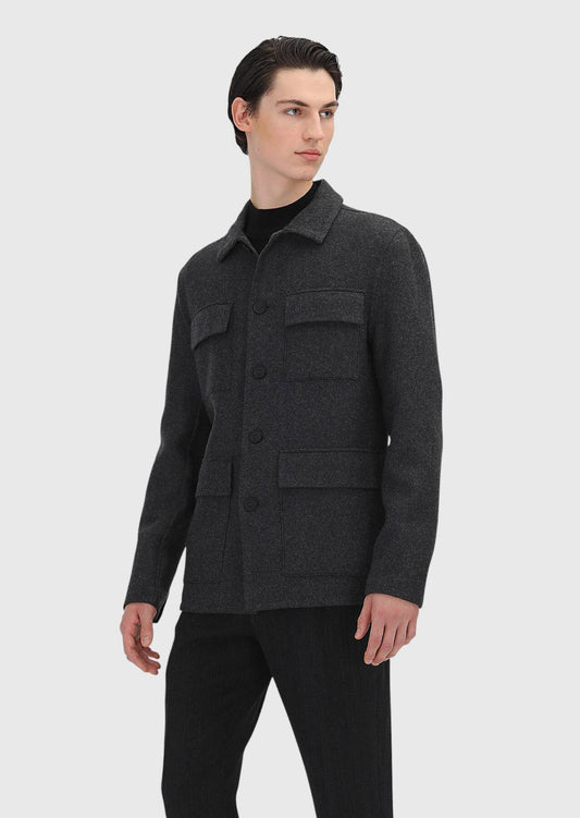 Blazer in der Farbe Hard Coal Regular Fit