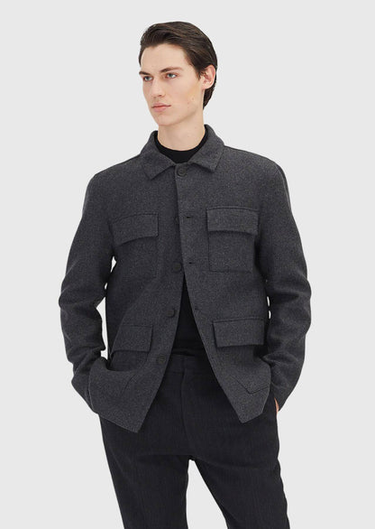 Blazer in der Farbe Hard Coal Regular Fit
