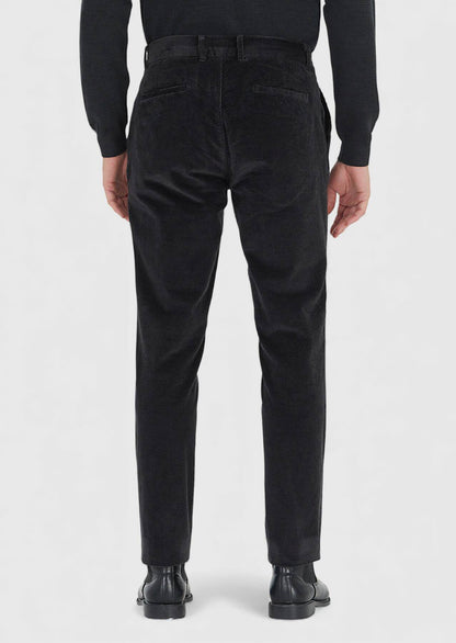 Jogginghose aus Baumwollmischgewebe mit Hartkohle-Webart