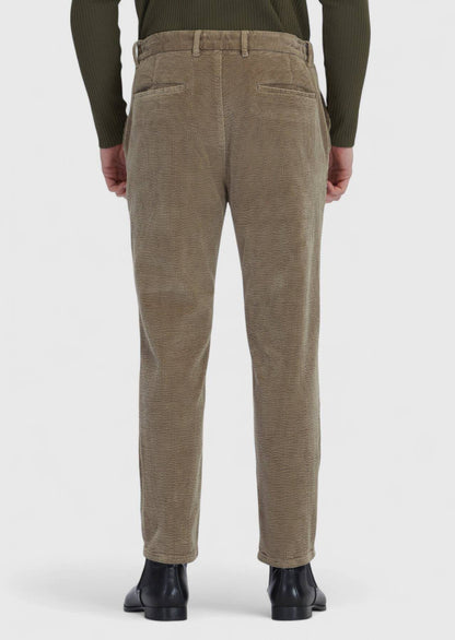 Jogginghose aus Baumwollmischgewebe mit Mink-Webmuster