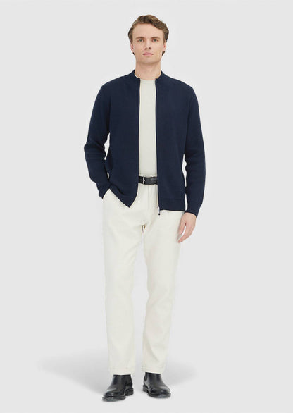Marineblauer Feinstrick-Cardigan