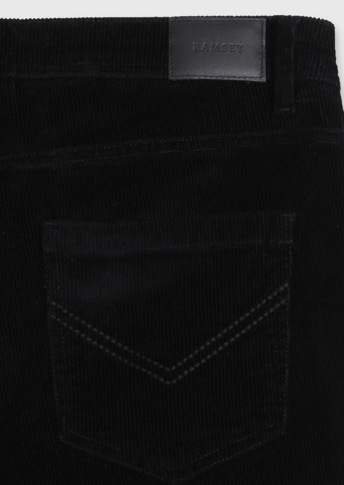 Schwarze Velours Casual Baumwollhose