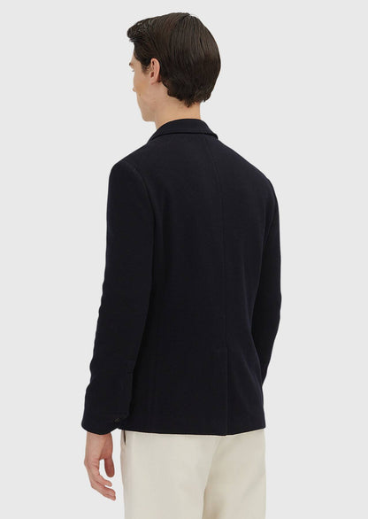 Dunkelblaues Hemd Slim Fit Wolljacke