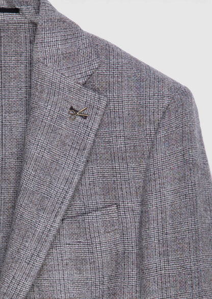 Damson Farbige Karierte Zeroweight Jacke