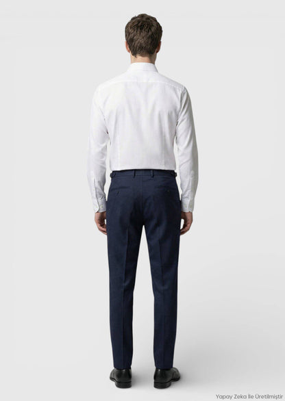 Weißes Casual Fit 100% Baumwollhemd