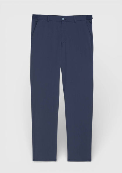 Marineblaue Strick-Jogginghose
