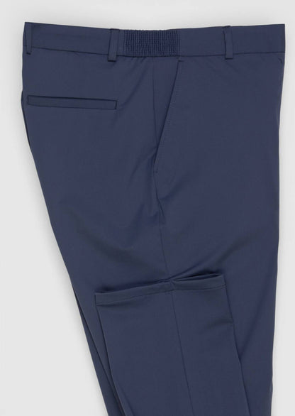 Marineblaue Strick-Jogginghose