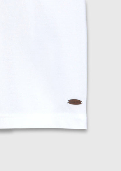 Weißes schlichtes T-Shirt