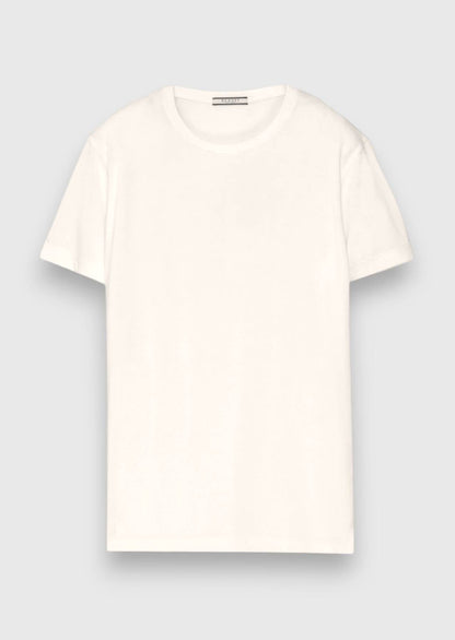 Weißes schlichtes T-Shirt