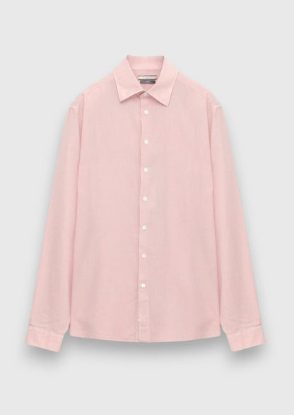 Rosa Schlichtes Casual 100% Baumwollhemd