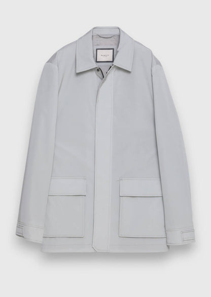 Hellgrauer schlichter Blazer Regular Fit