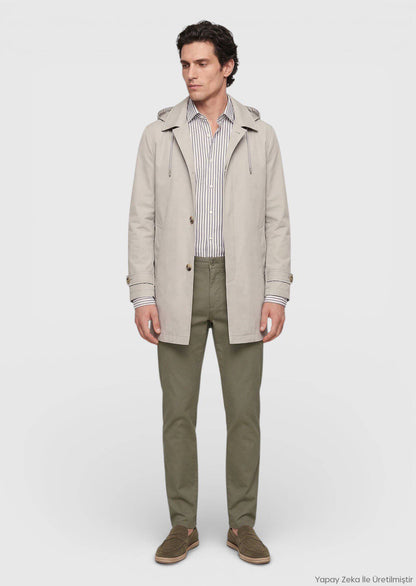 Sandy Regular Fit Kapuzen Regenjacke