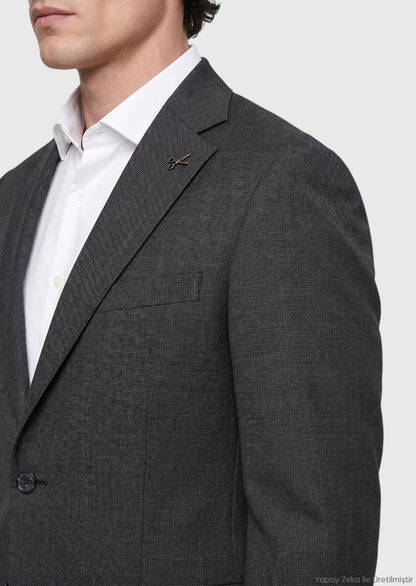 Hartkohle Modern Fit Wollanzug