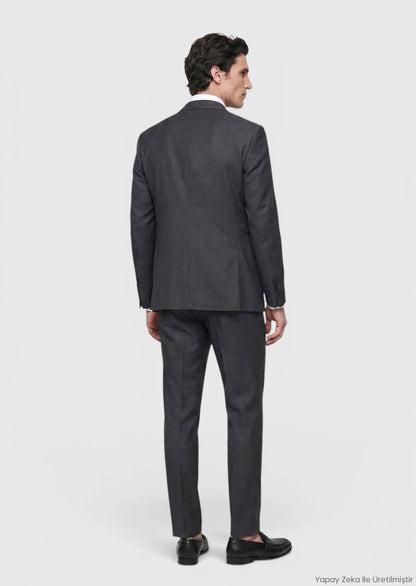 Hartkohle Modern Fit Wollanzug