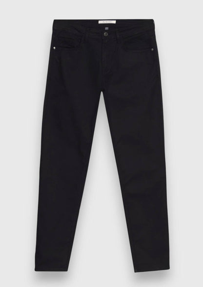 Schwarze Baumwollhose Regular Fit