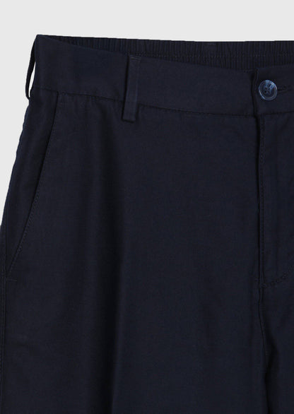 Marineblaue Velours Jogginghose aus Baumwolle