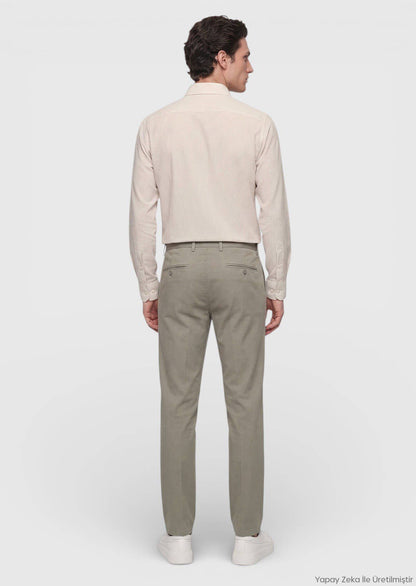 Khaki Jogginghose aus Baumwollmix
