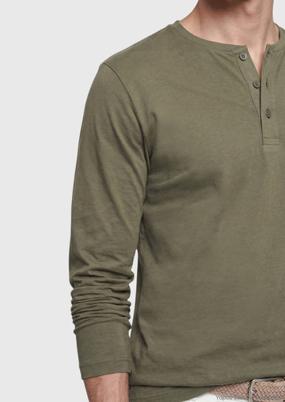 Khaki Unifarben 100% Baumwoll T-Shirt