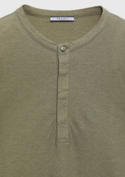 Khaki Unifarben 100% Baumwoll T-Shirt